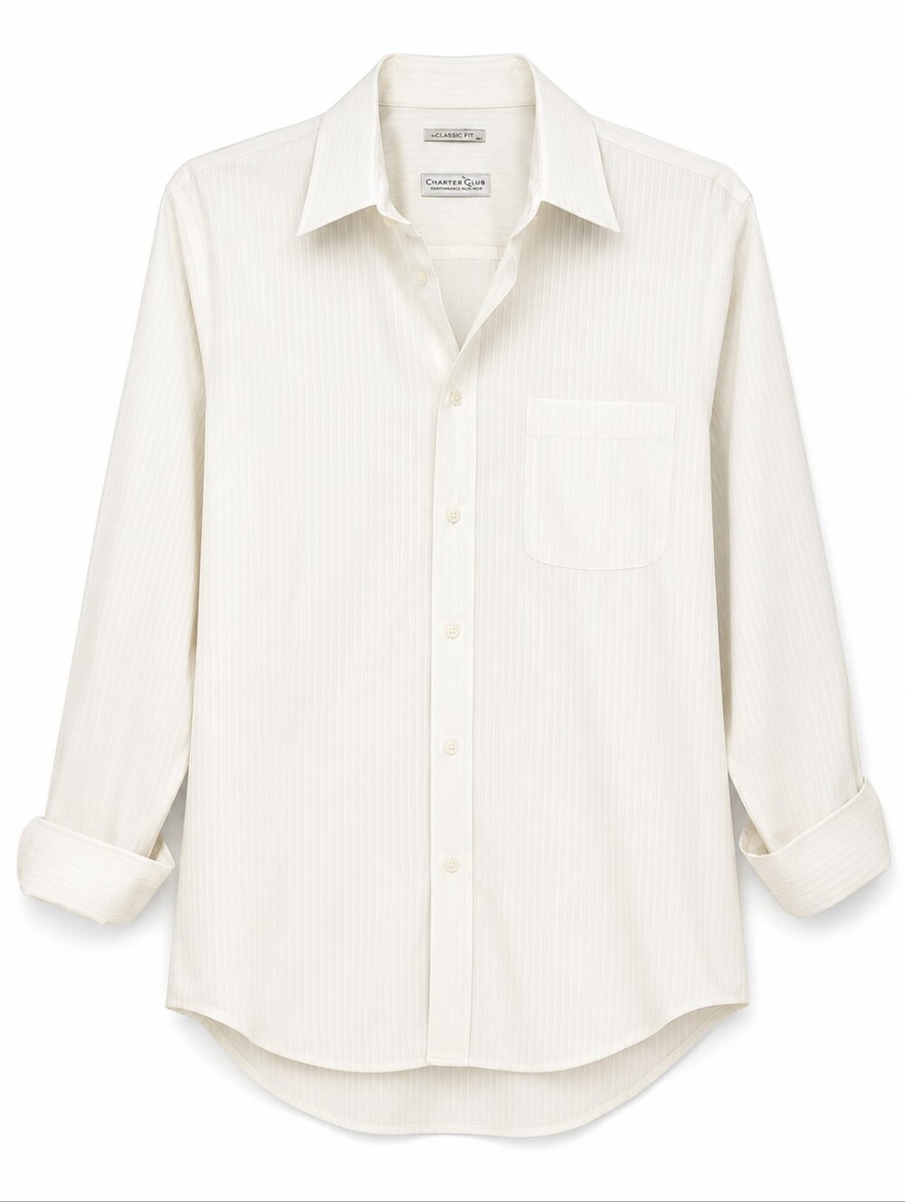 Vintage Christian Dior Monsieur Men’s Dress Shirt Ivory 16.5 34/35